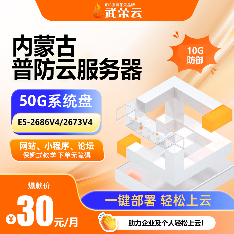 給企業(yè)省成本！4核4G云服務(wù)器，雙50GSSD快存，10M對稱帶寬，10G防御，30元/月性價比高